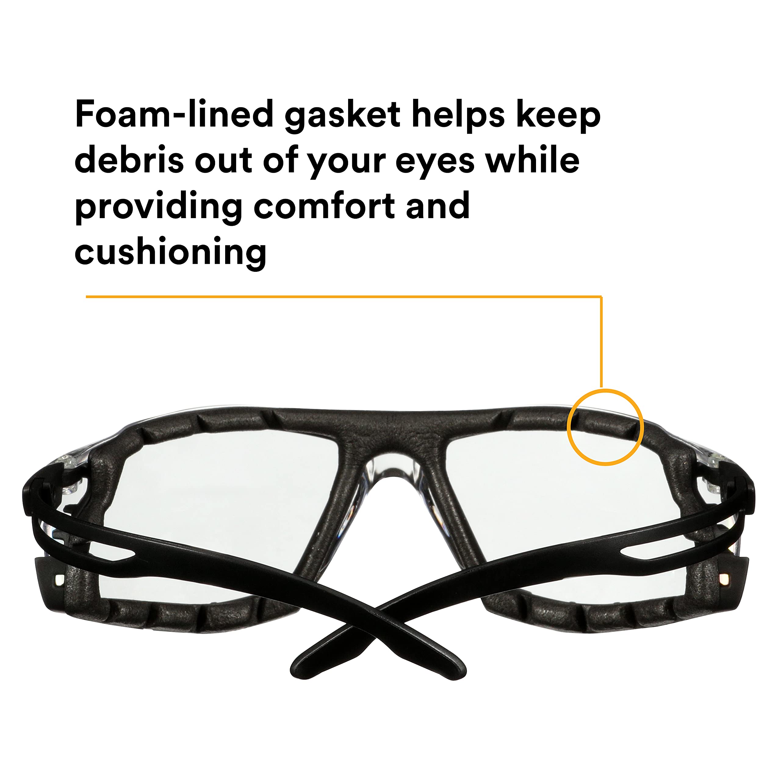 3M Safety Glasses, SecureFit 500 Series, 20 Pack, ANSI Z87